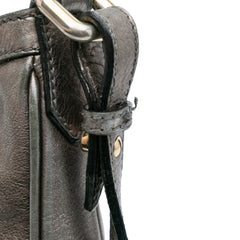 Shimmer Check Coated Canvas Crossbody