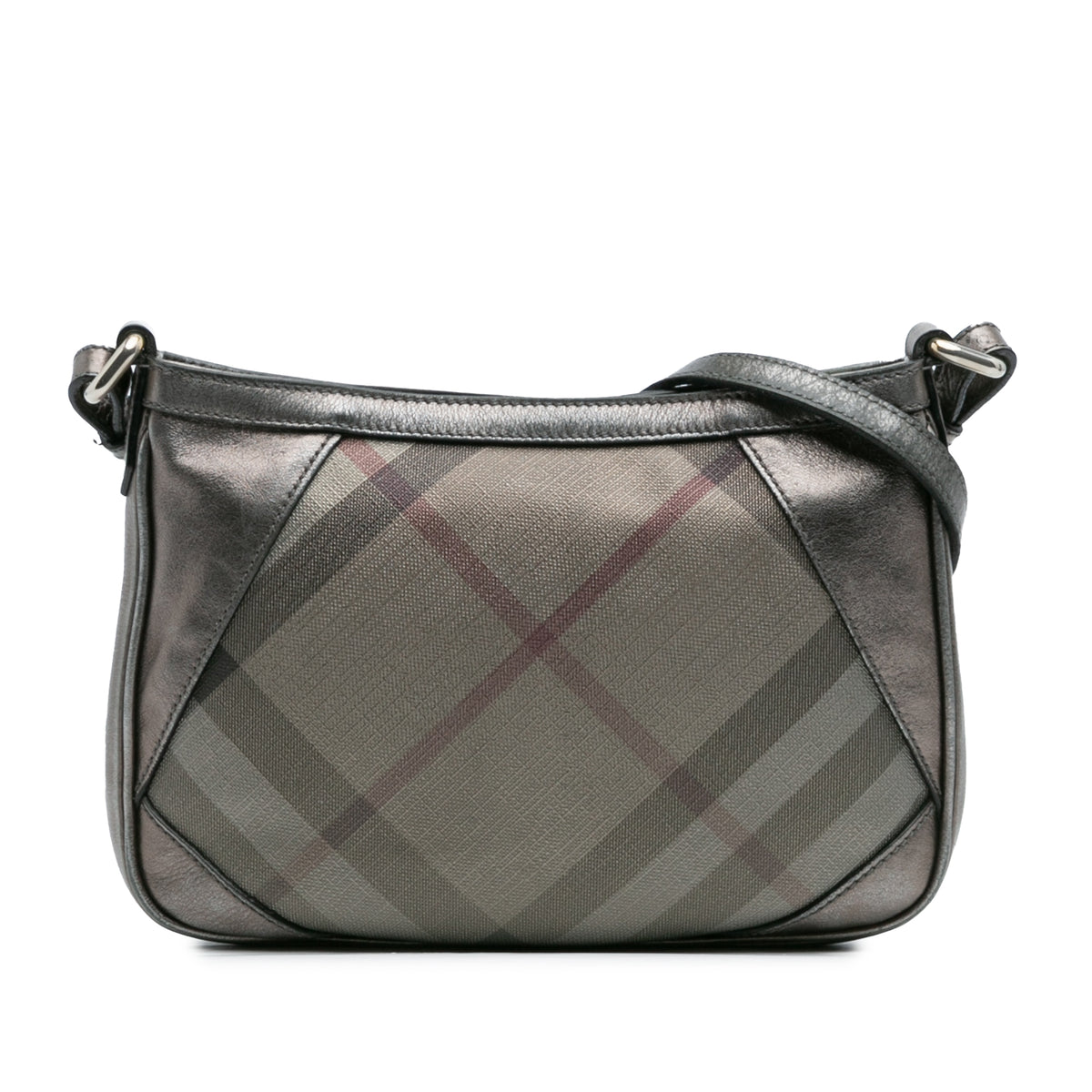 Shimmer Check Coated Canvas Crossbody
