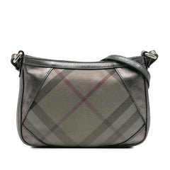 Shimmer Check Coated Canvas Crossbody