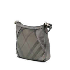 Shimmer Check Coated Canvas Crossbody