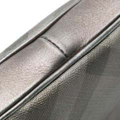 Shimmer Check Coated Canvas Crossbody