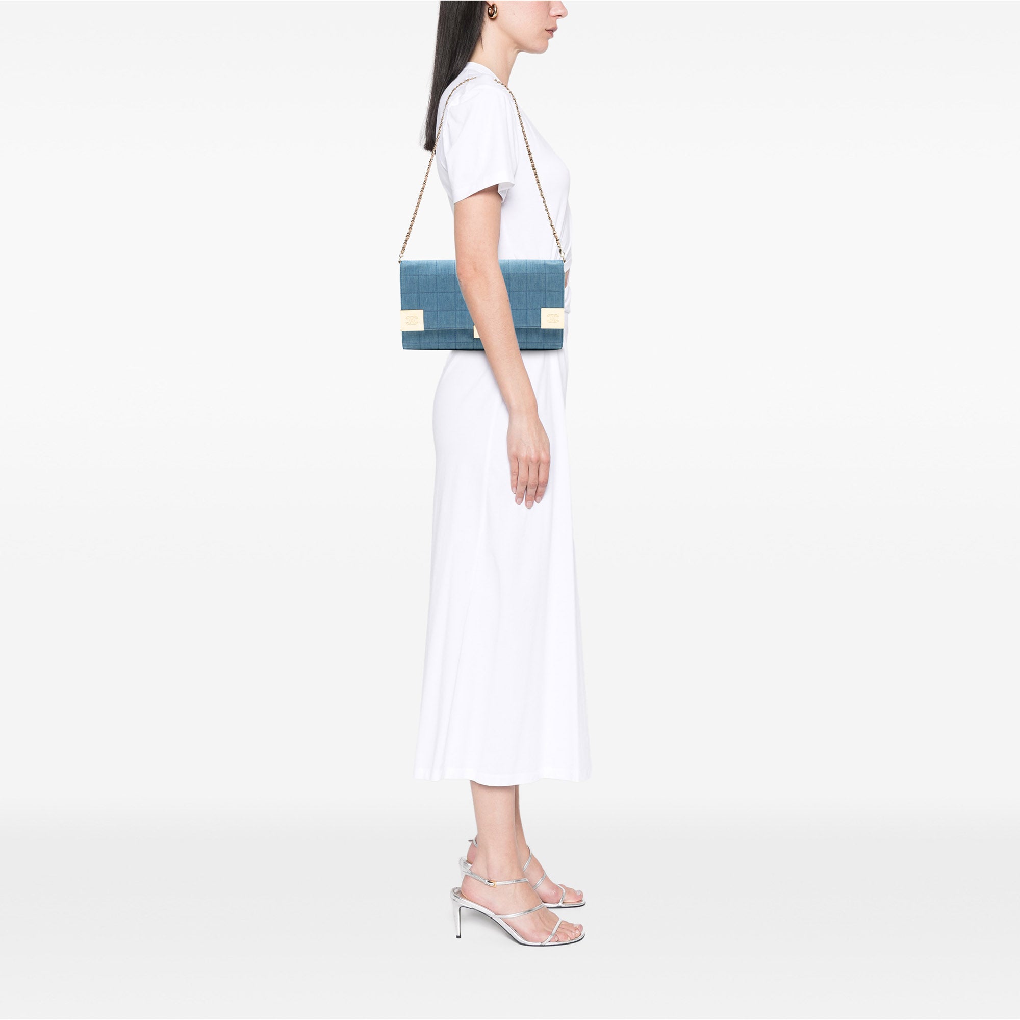 CC Chocolate Bar Denim Flap