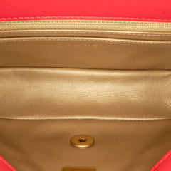 Mini Rectangular Lambskin Pearl Crush Flap