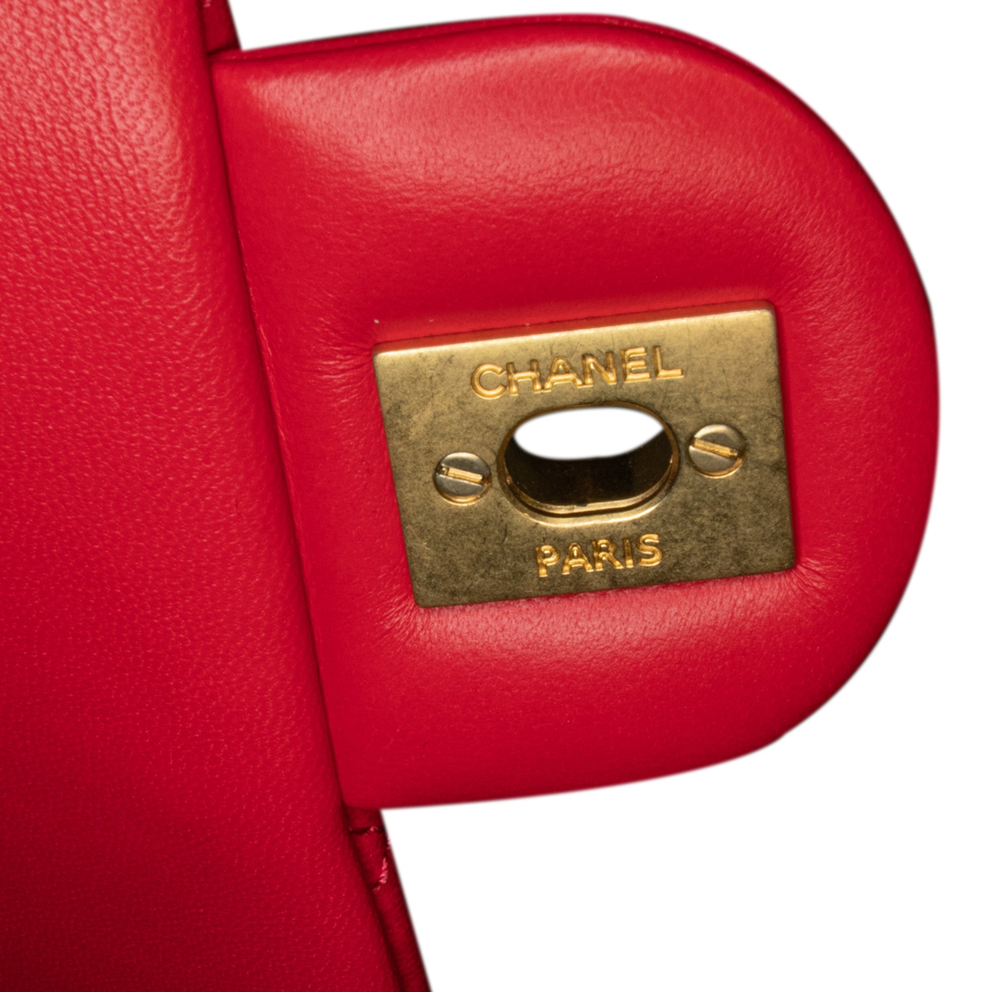 Mini Rectangular Lambskin Pearl Crush Flap