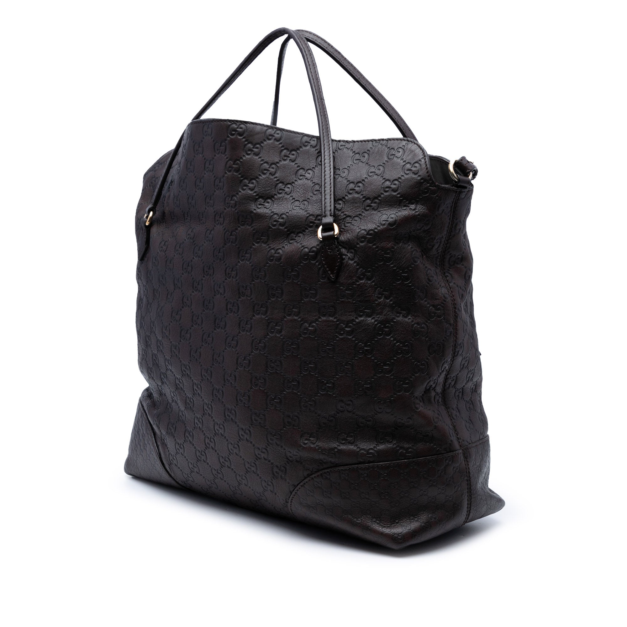 Large Guccissima Bree Fold Over Tote