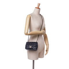 Mini Square Classic Lambskin Single Flap