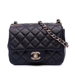 Mini Square Classic Lambskin Single Flap
