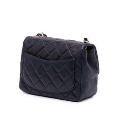 Mini Square Classic Lambskin Single Flap