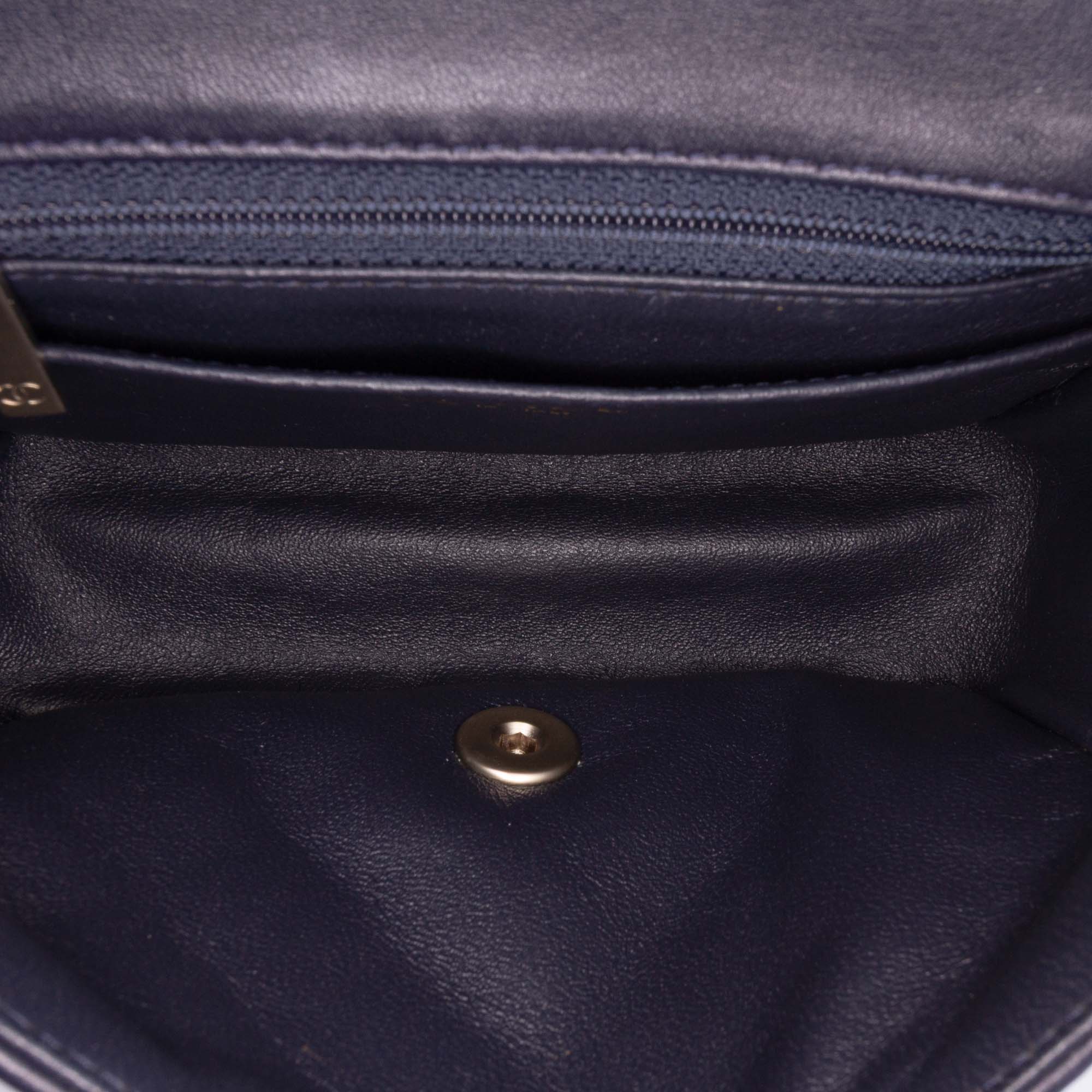 Mini Square Classic Lambskin Single Flap