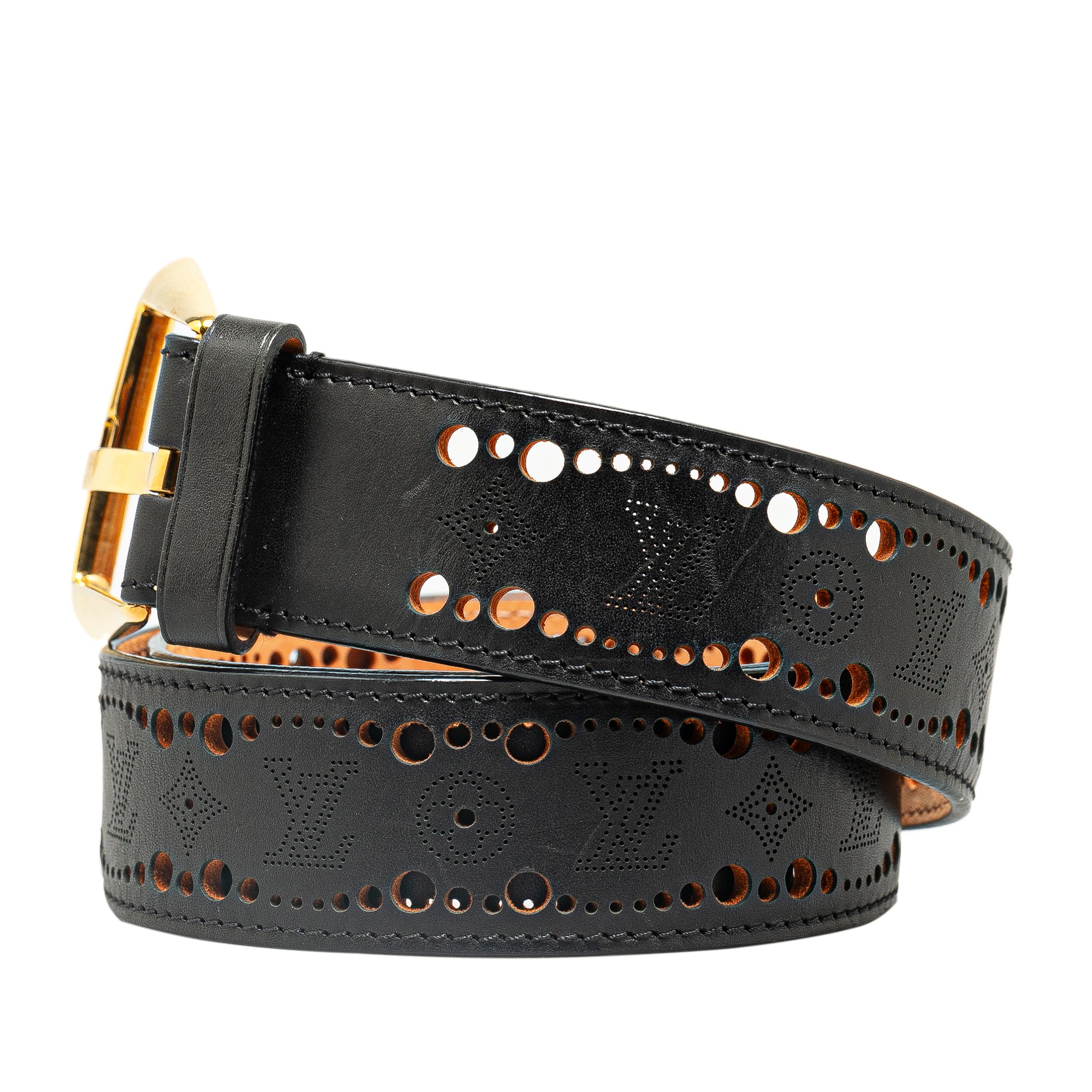 Monogram Mahina Perforated Phoenix Belt