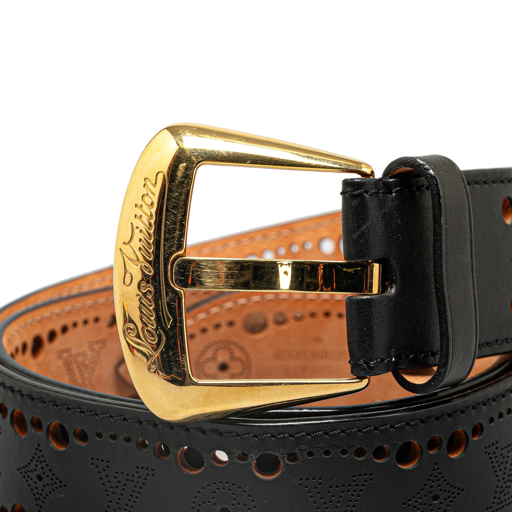 Monogram Mahina Perforated Phoenix Belt