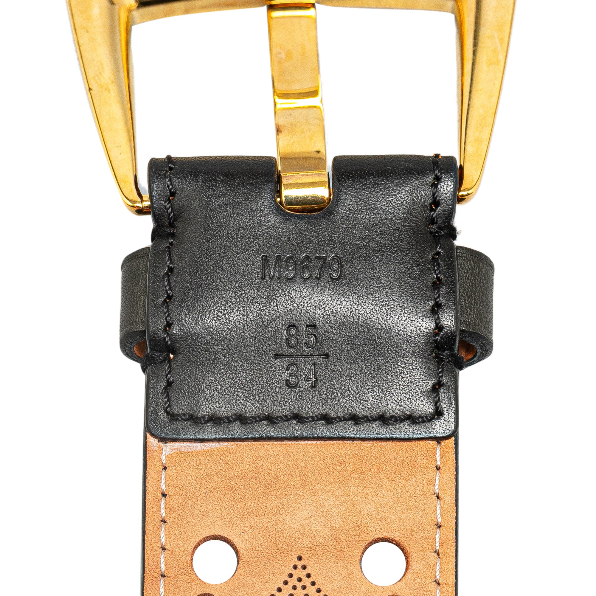 Monogram Mahina Perforated Phoenix Belt_4