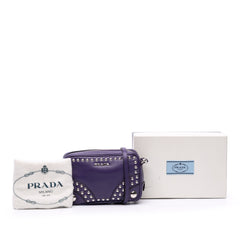 Mini Leather Studded Camera Bag