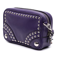 Mini Leather Studded Camera Bag