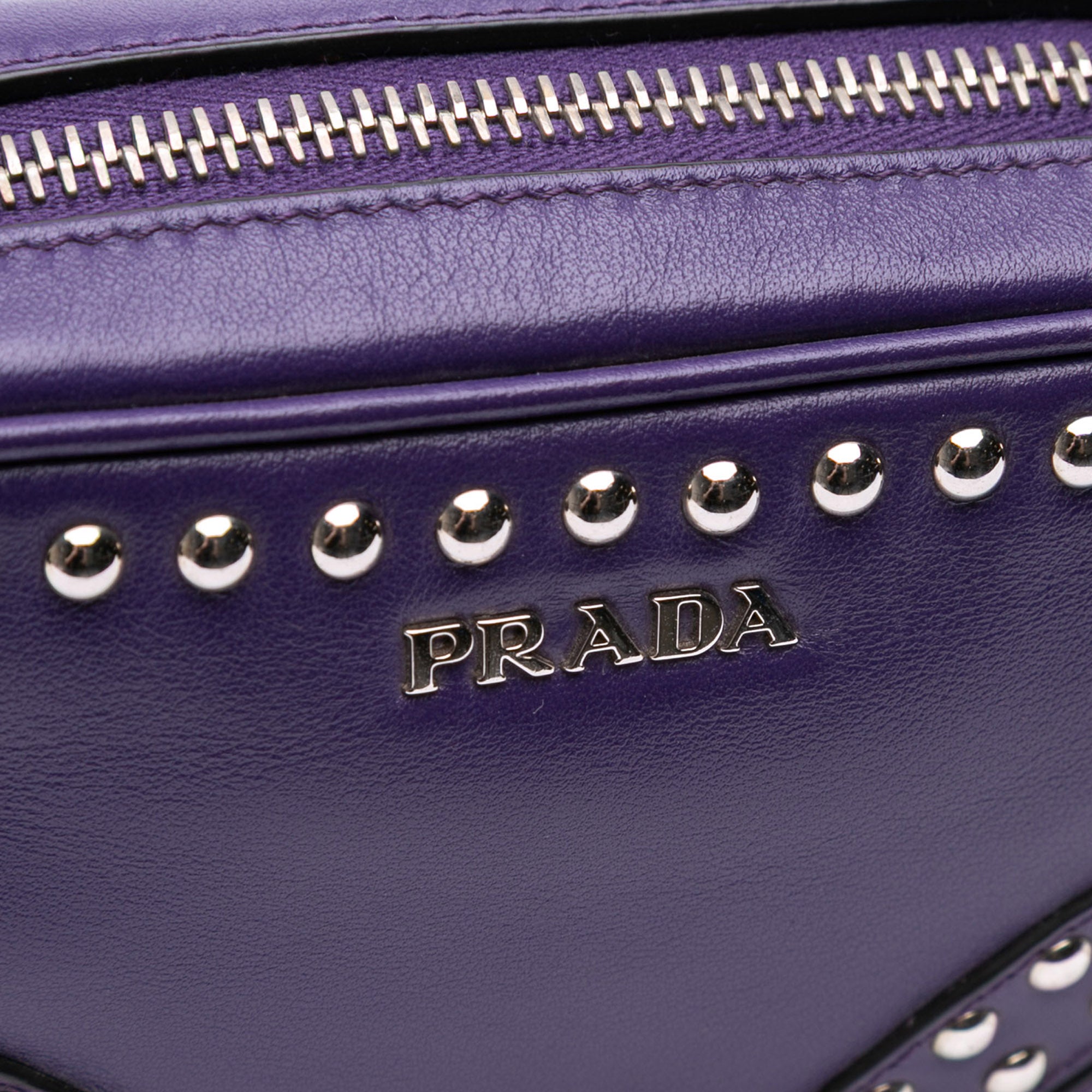 Mini Leather Studded Camera Bag