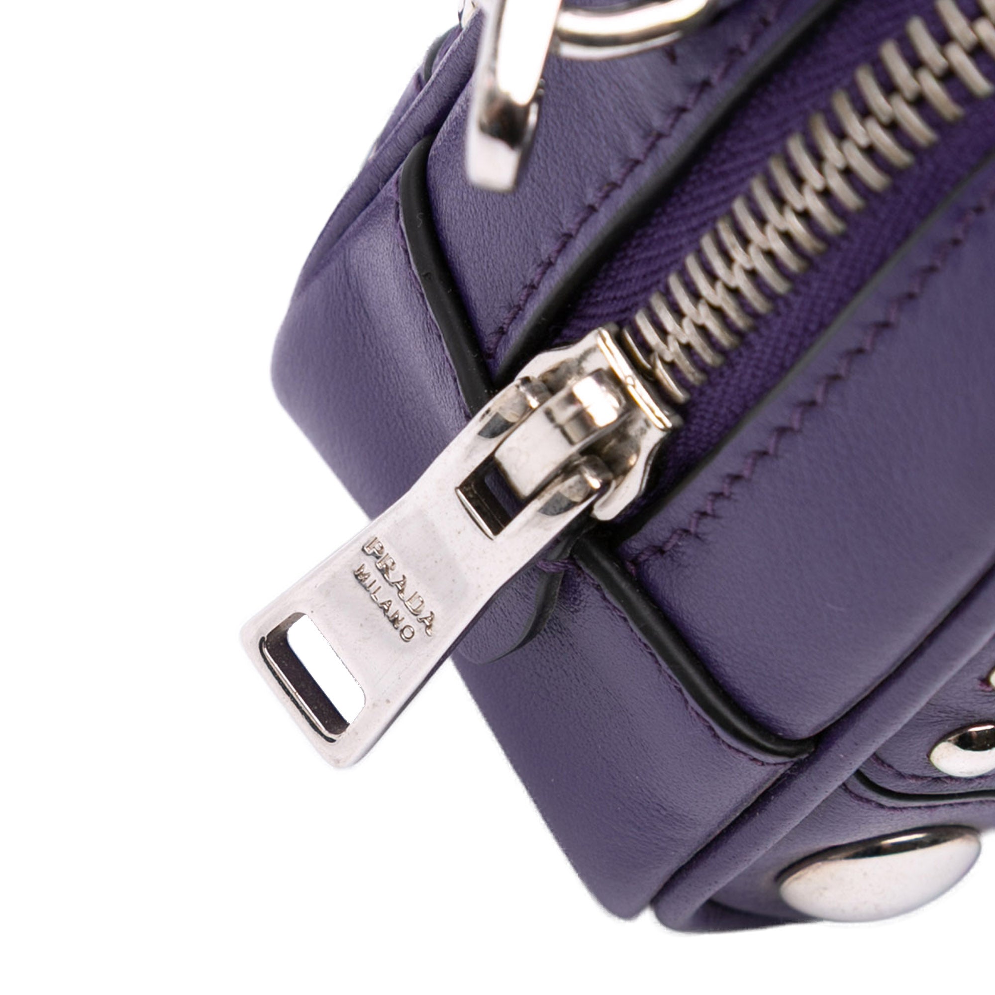 Mini Leather Studded Camera Bag