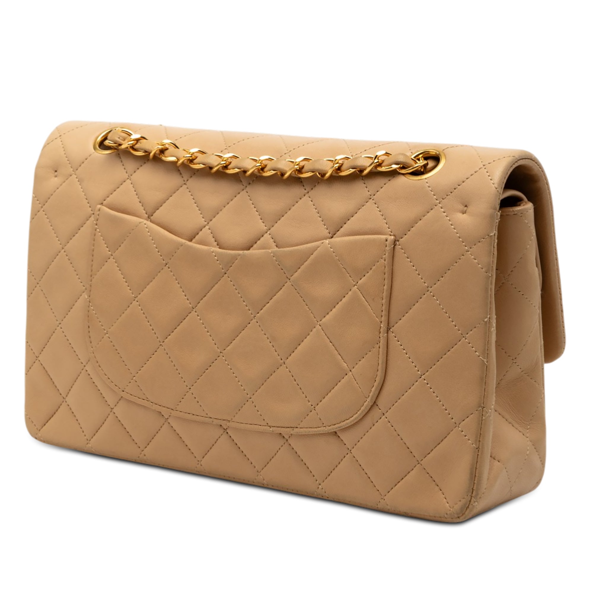 Medium Classic Lambskin Double Flap