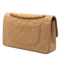 Medium Classic Lambskin Double Flap