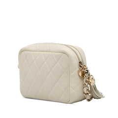 Small CC Flat Quilted Caviar Camera Bag
