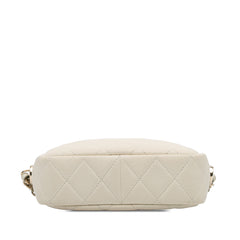 Small CC Flat Quilted Caviar Camera Bag