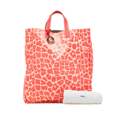 Leopard Print Canvas Shopper Tote