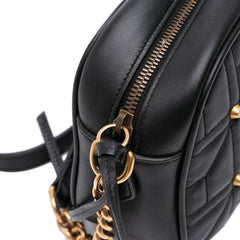 Small GG Marmont Matelasse Leather Pearl Studded Crossbody