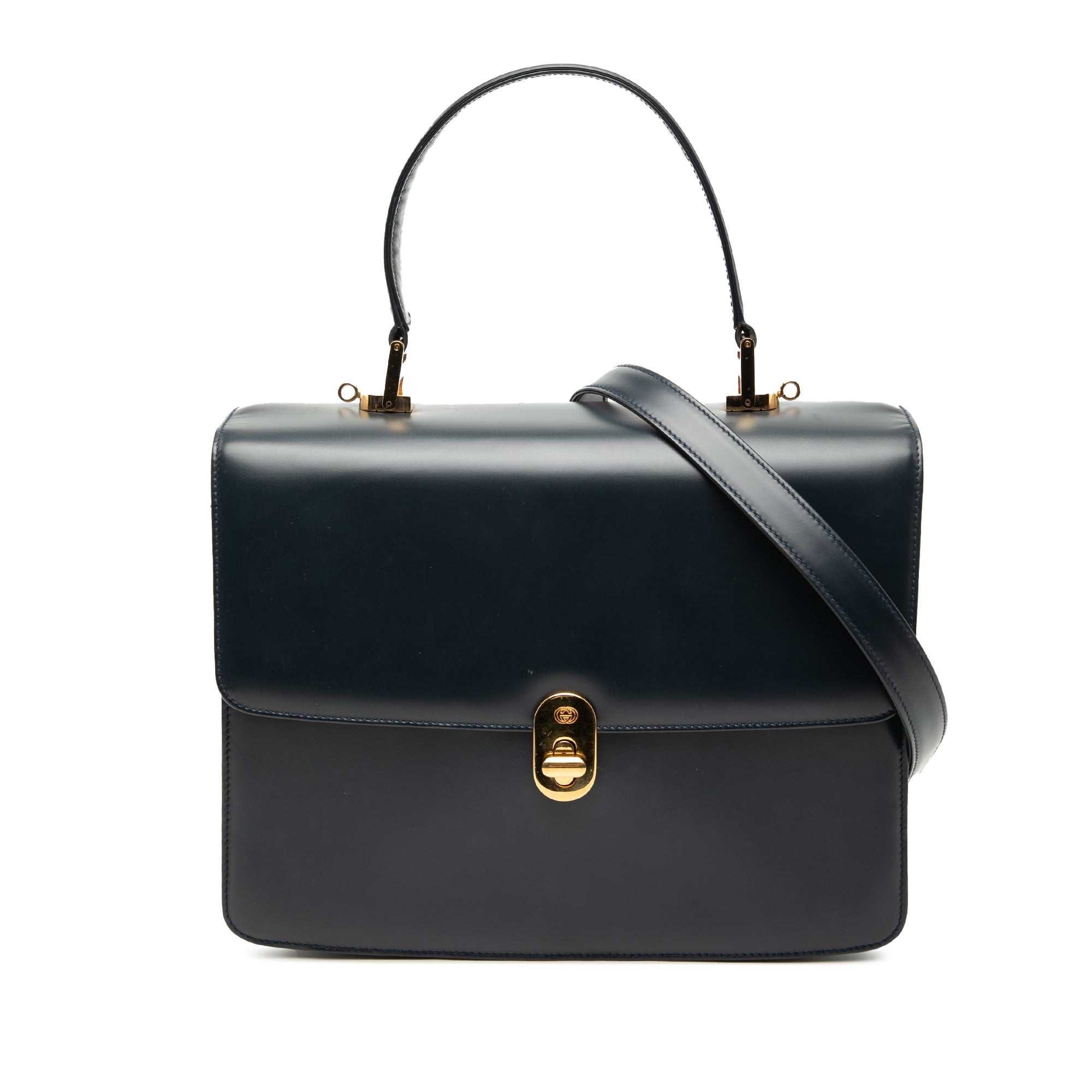 Calfskin Turnlock Sideline Handbag
