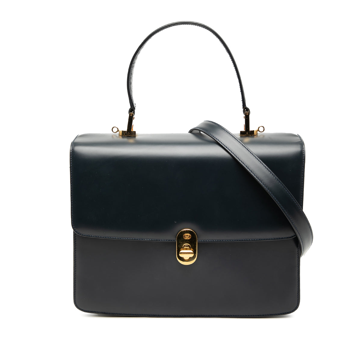 Calfskin Turnlock Sideline Handbag