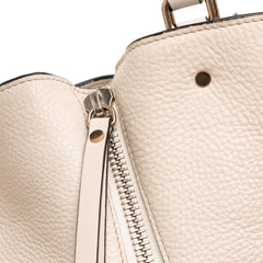 Medium Leather and House Check Canvas Maidstone Satchel