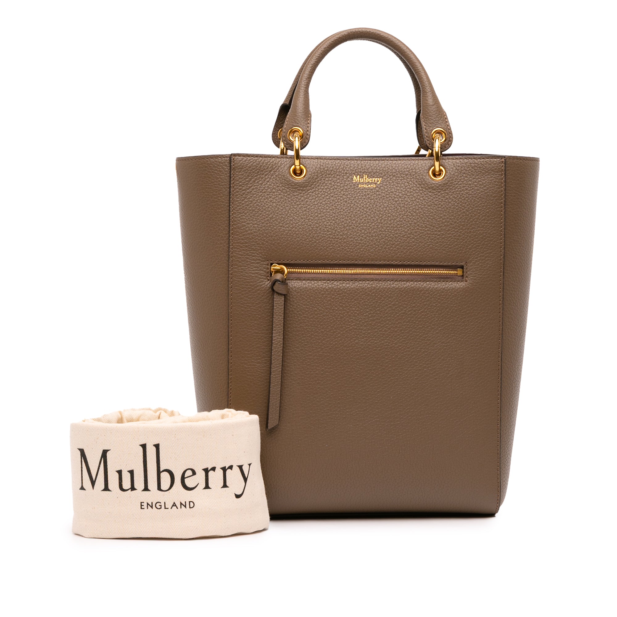 Classic Grain Calfskin Maple Tote