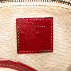 Nova Check Coated Canvas Hearts Pilgrim Satchel