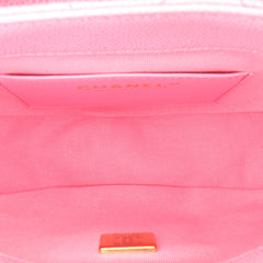 Mini CC Quilted Caviar Messenger Flap