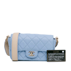 CC Quilted Caviar Single Flap