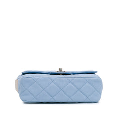 CC Quilted Caviar Single Flap