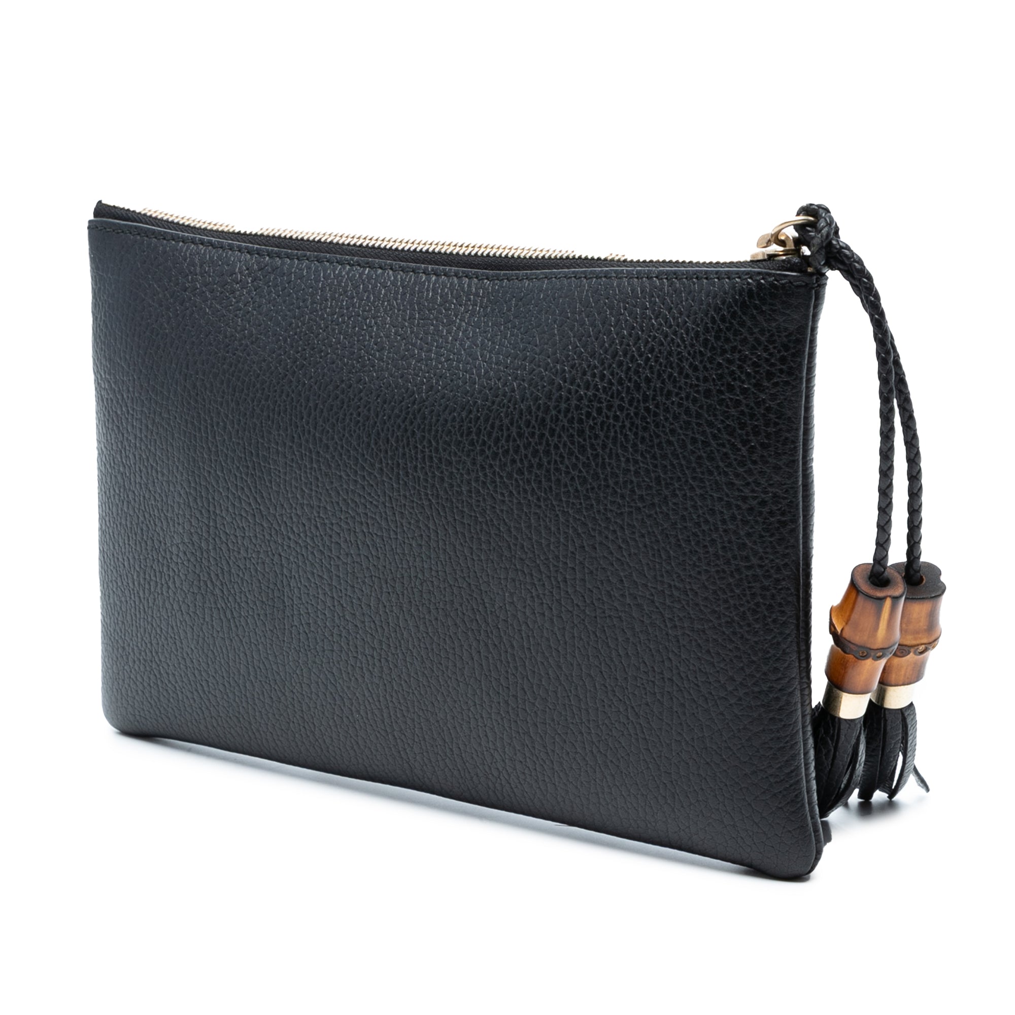 Calfskin Bamboo Clutch