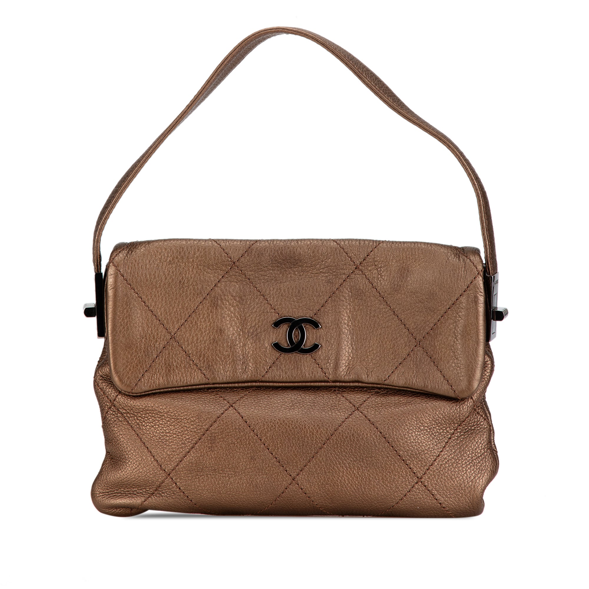 CC Quilted Calfskin Mademoiselle Flap