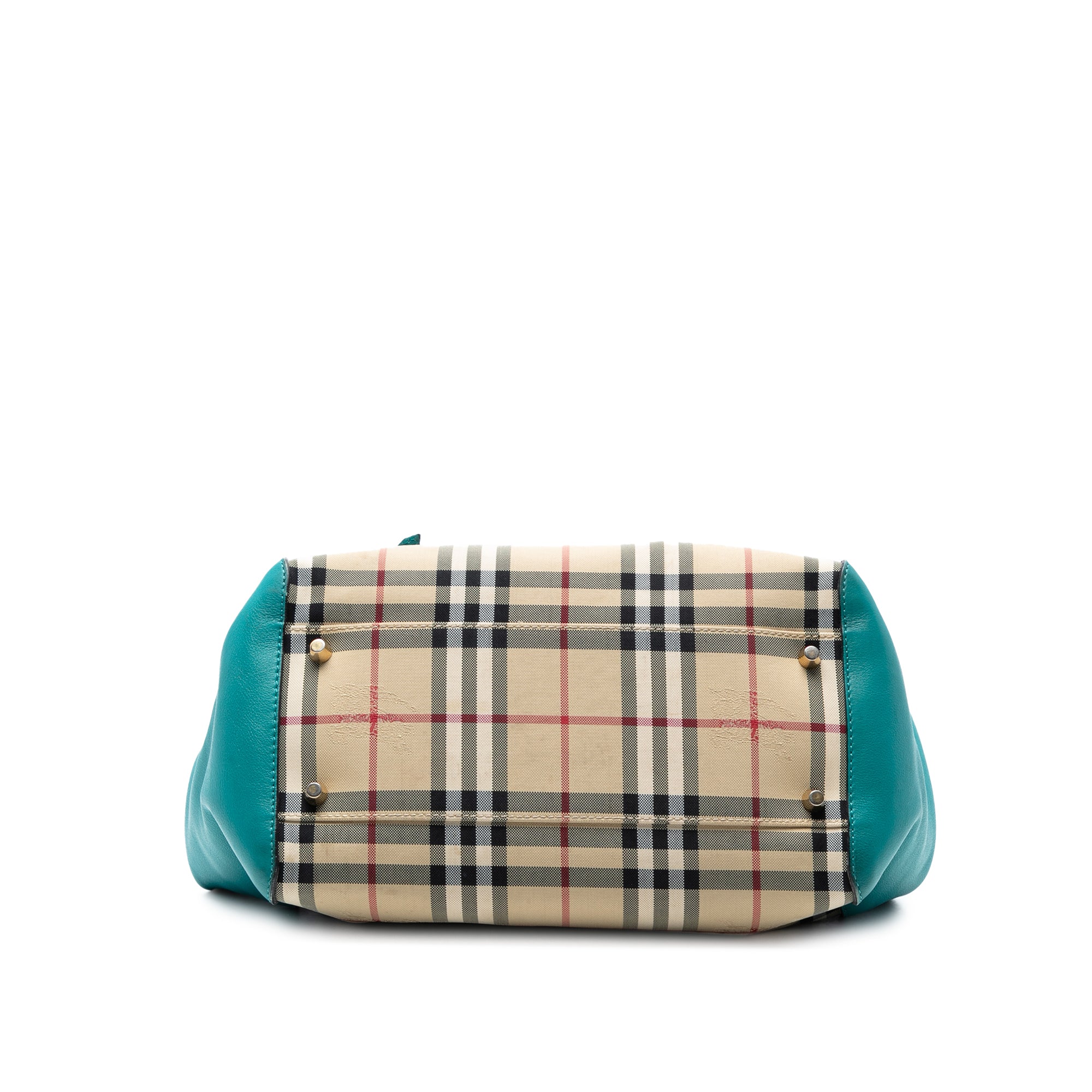 Small Haymarket Check Canvas and Leather Canterbury Tote