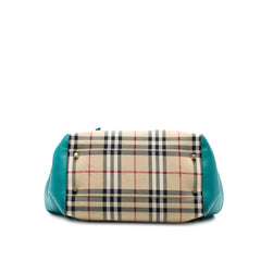 Small Haymarket Check Canvas and Leather Canterbury Tote