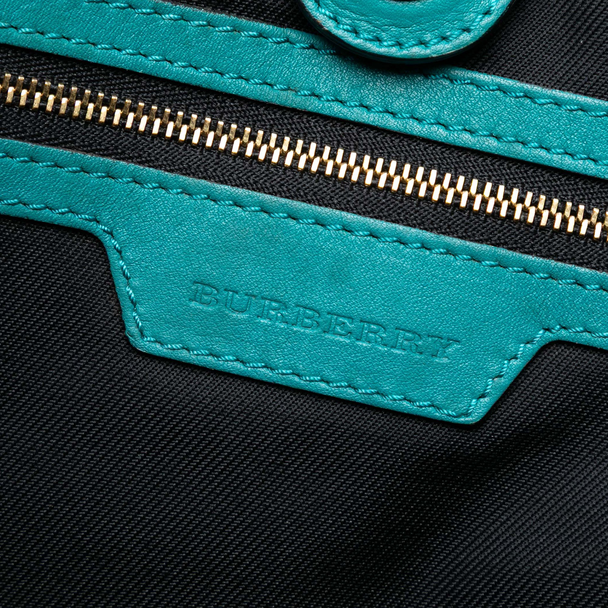 Small Haymarket Check Canvas and Leather Canterbury Tote