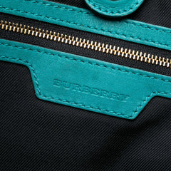 Small Haymarket Check Canvas and Leather Canterbury Tote