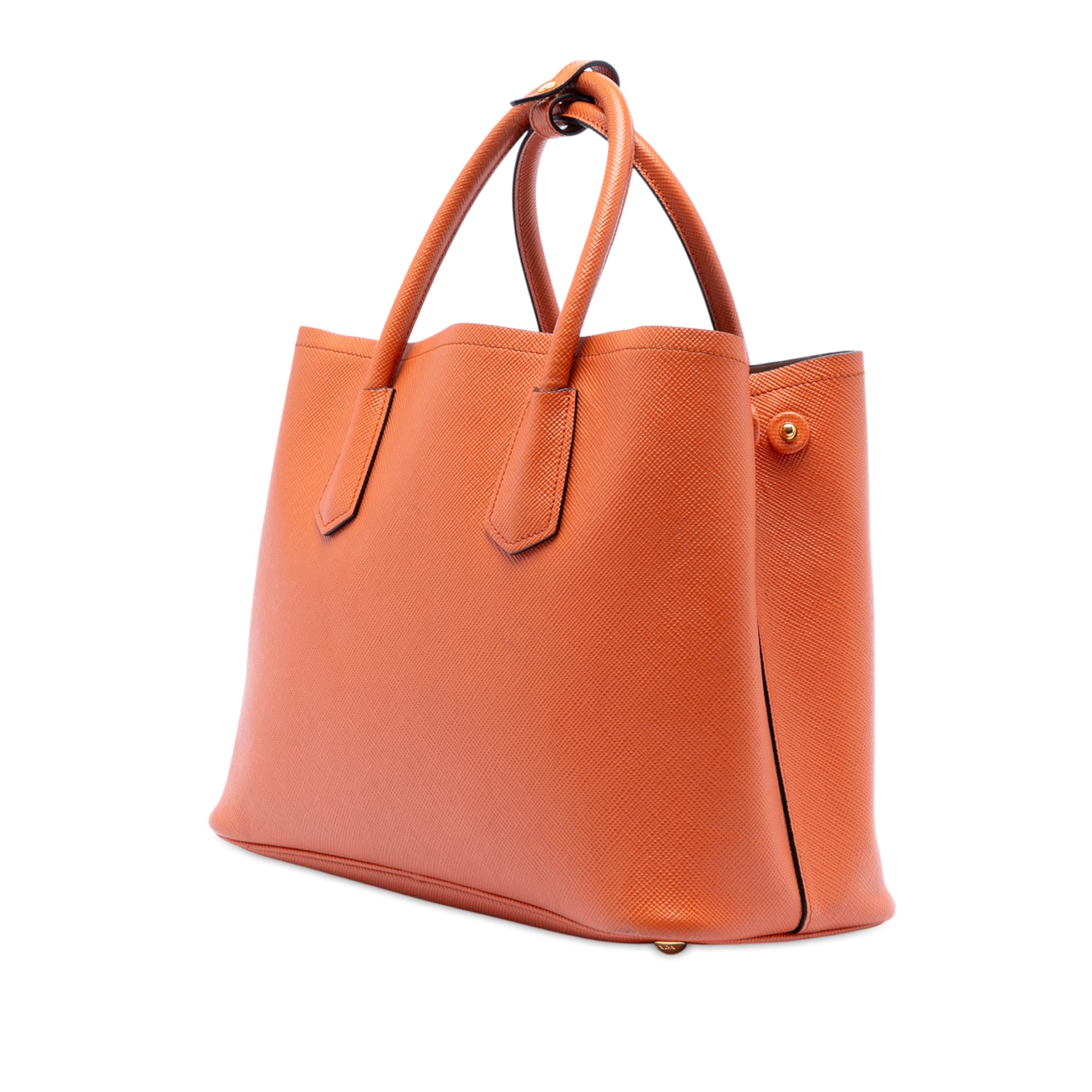 Medium Saffiano Cuir Double Satchel