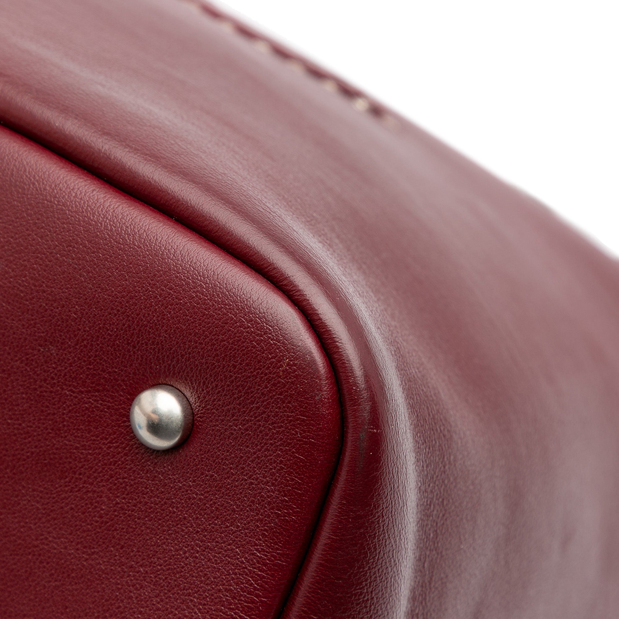 Large Calfskin Coco Eyelets Shopping Tote