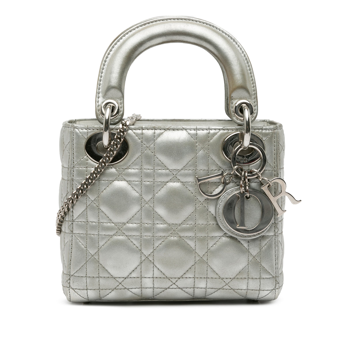 Mini Iridescent Lambskin Cannage Lady Dior_0