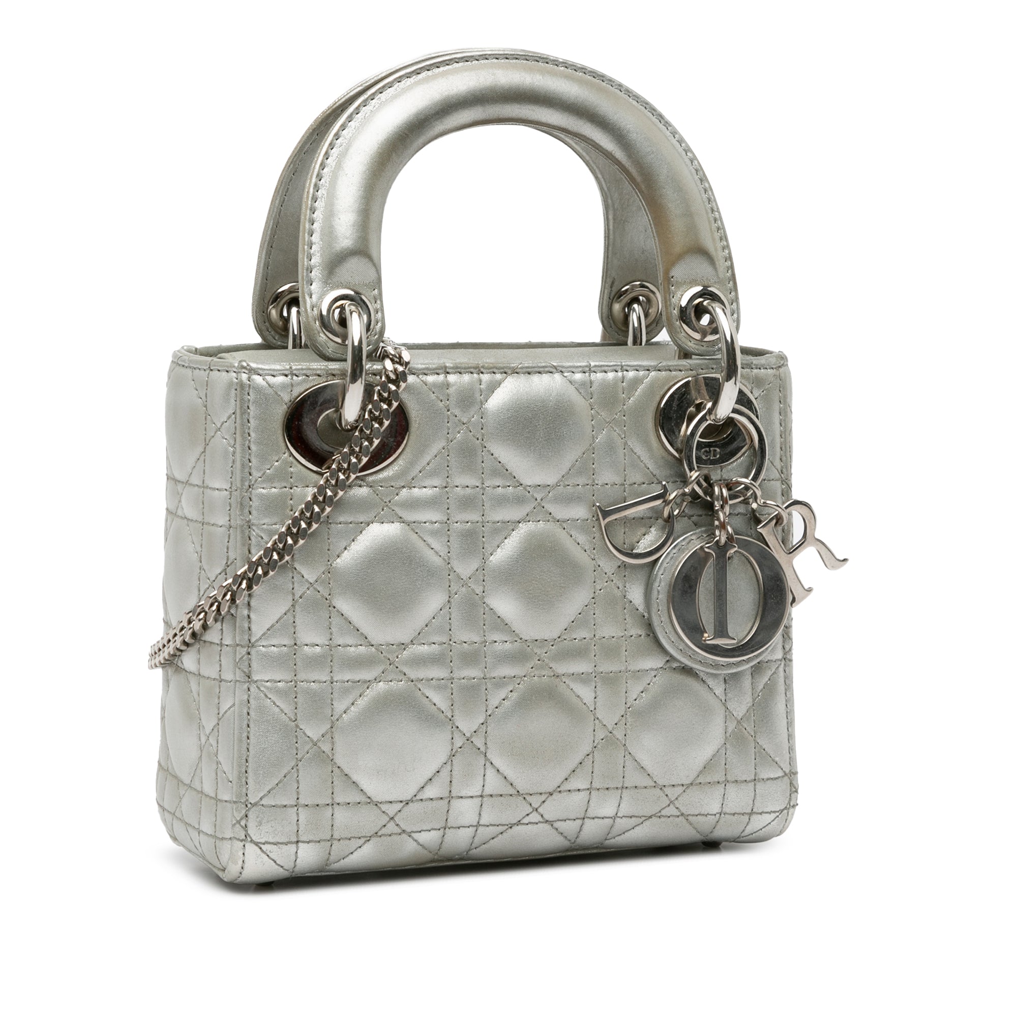 Mini Iridescent Lambskin Cannage Lady Dior_1