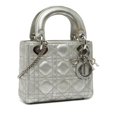 Mini Iridescent Lambskin Cannage Lady Dior_1