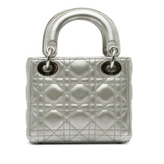 Mini Iridescent Lambskin Cannage Lady Dior_2