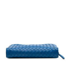 Nappa Intrecciato Zip Around Wallet On Chain