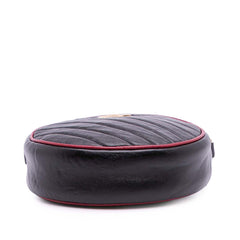 Mini GG Marmont Matelasse Leather Torchon Round Crossbody