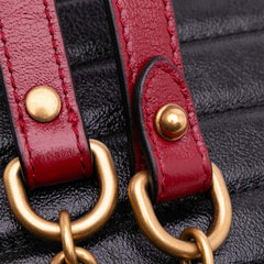Mini GG Marmont Matelasse Leather Torchon Round Crossbody