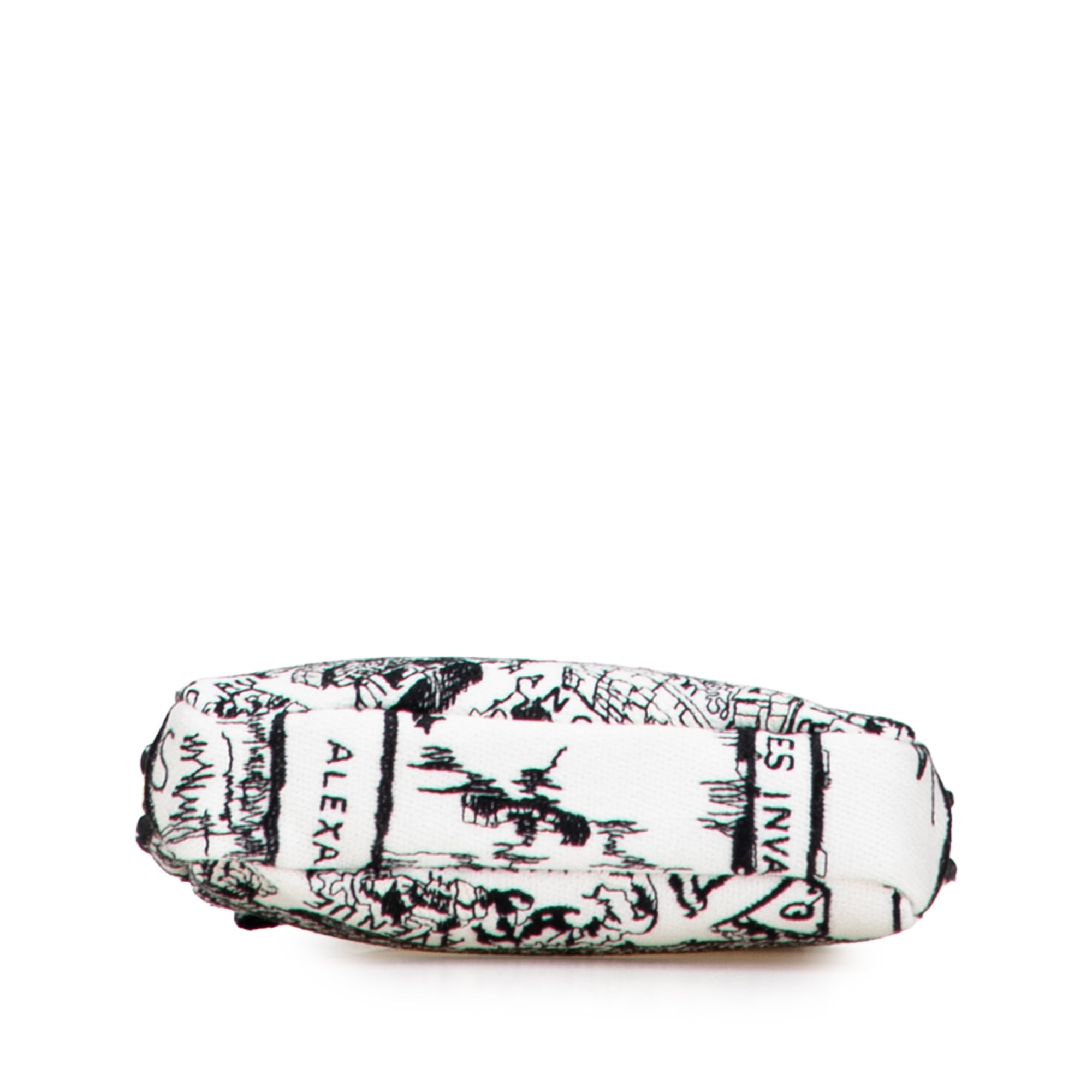 Canvas Embroidered Plan De Paris Cosmetic Pouch